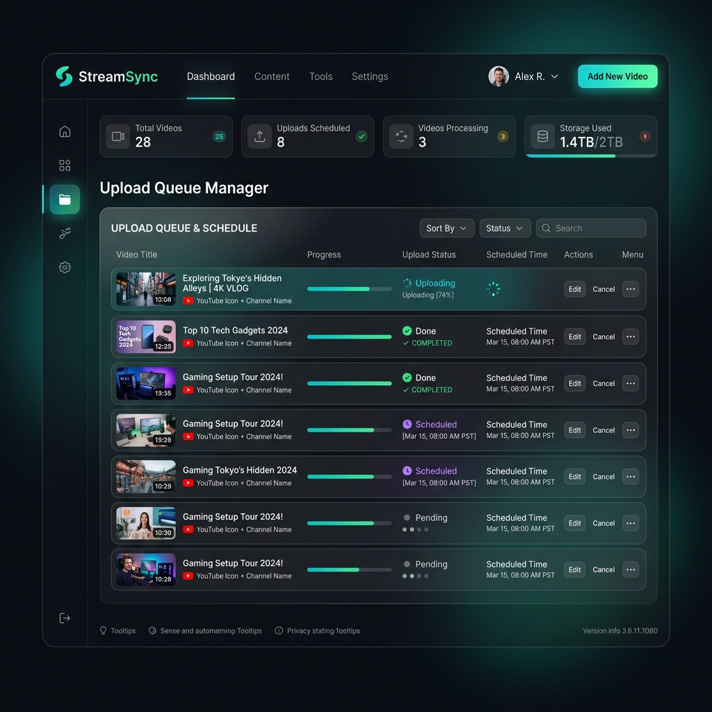 Demo Auto Upload YouTube