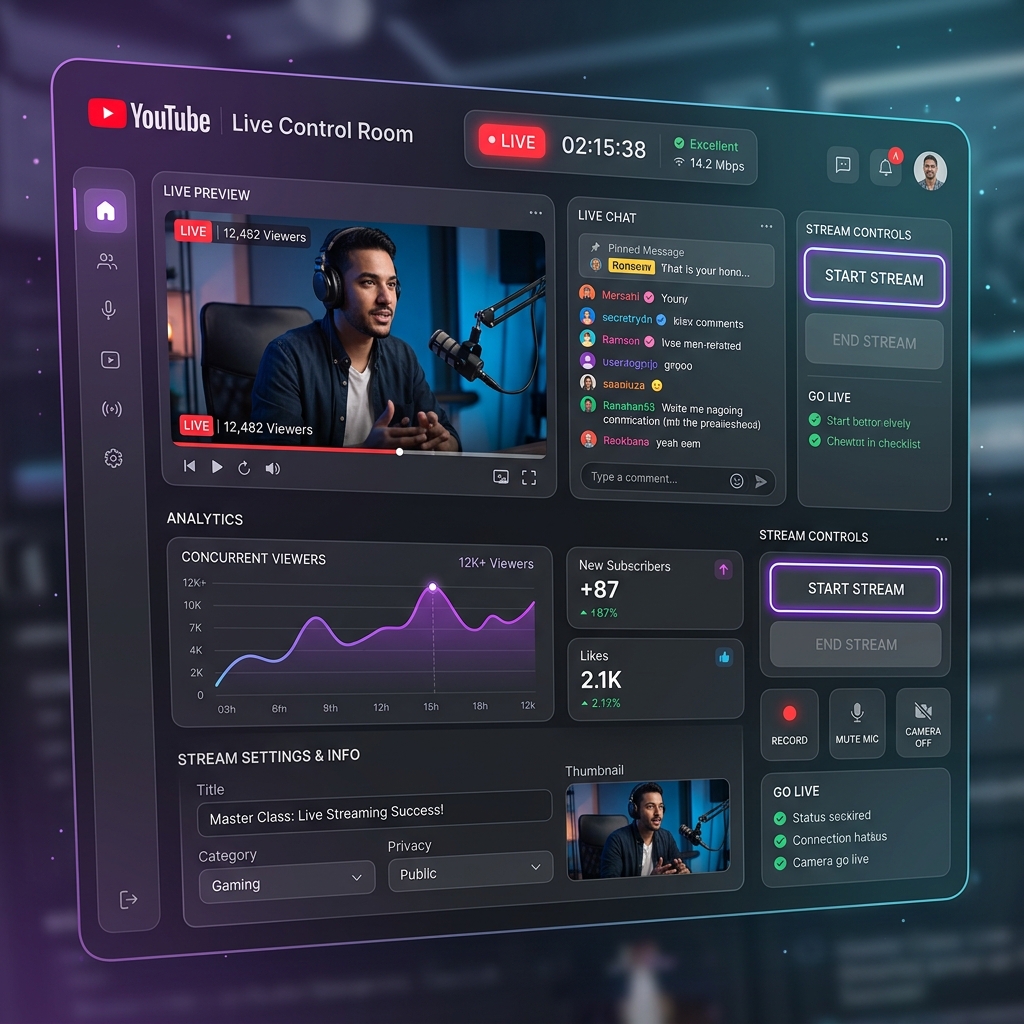 NetStream Dashboard Live Streaming